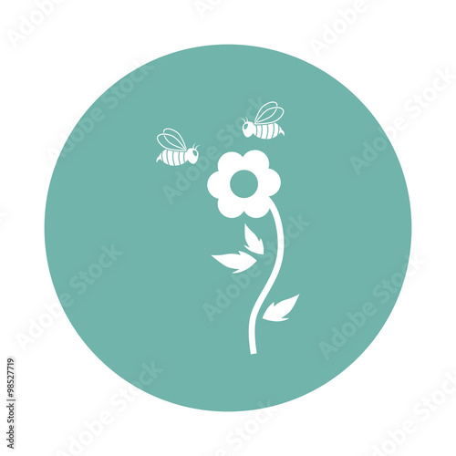 Flower pollination icon