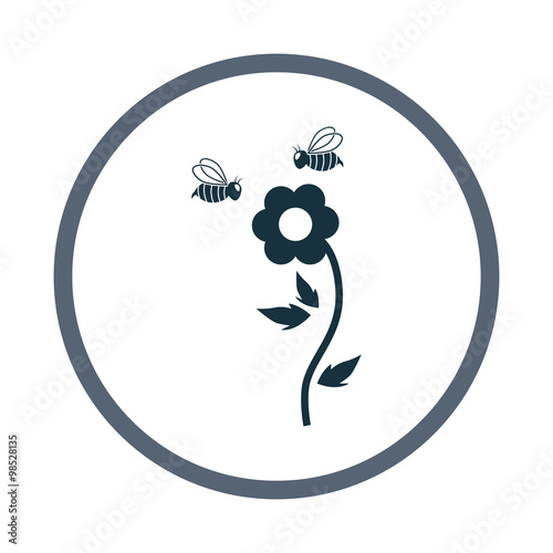Flower pollination icon