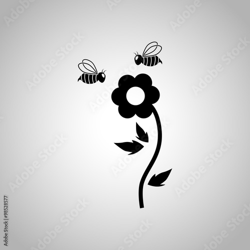 Flower pollination icon