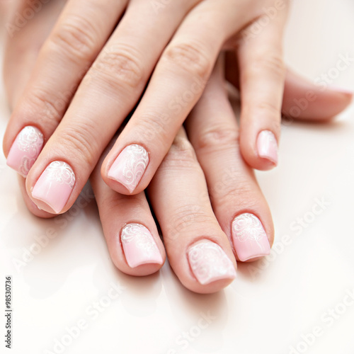 french manicure isolated 
