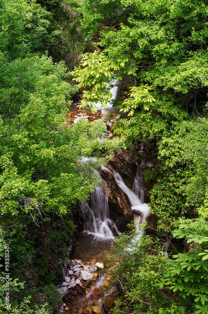Little stream and waterfall in Tzoumerka, Epirus, Greece