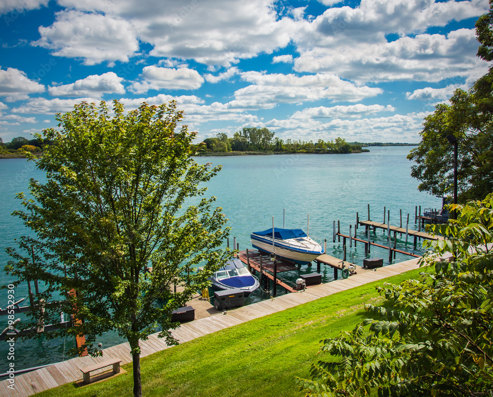 Obraz premium Local Detroit Marina