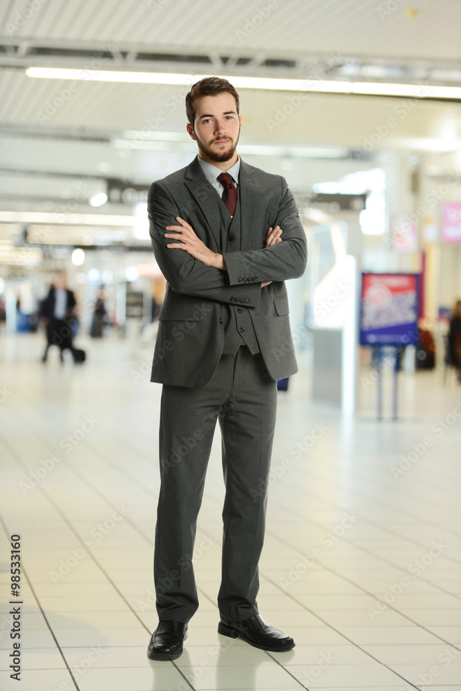 Young Businessman at the airport