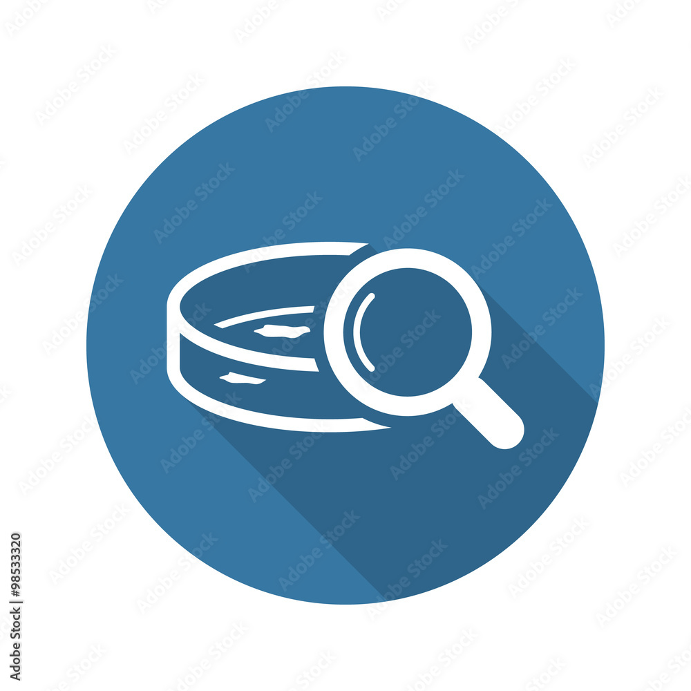 Bacteriological Analysis Icon. Flat Design. Bacteriological Analysis Icon. Flat Design.