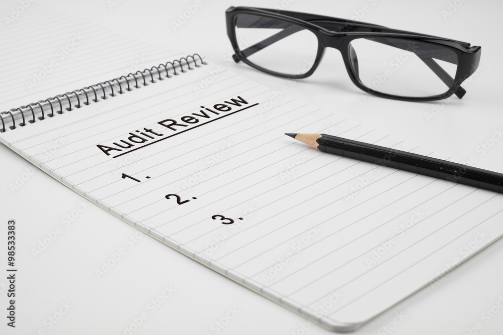 Audit review list, business concept Audit review list, business concept