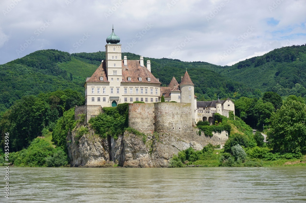 The Wachau Valley, a UNESCO World Heritage Site, along the Danube River between Melk and Spitz