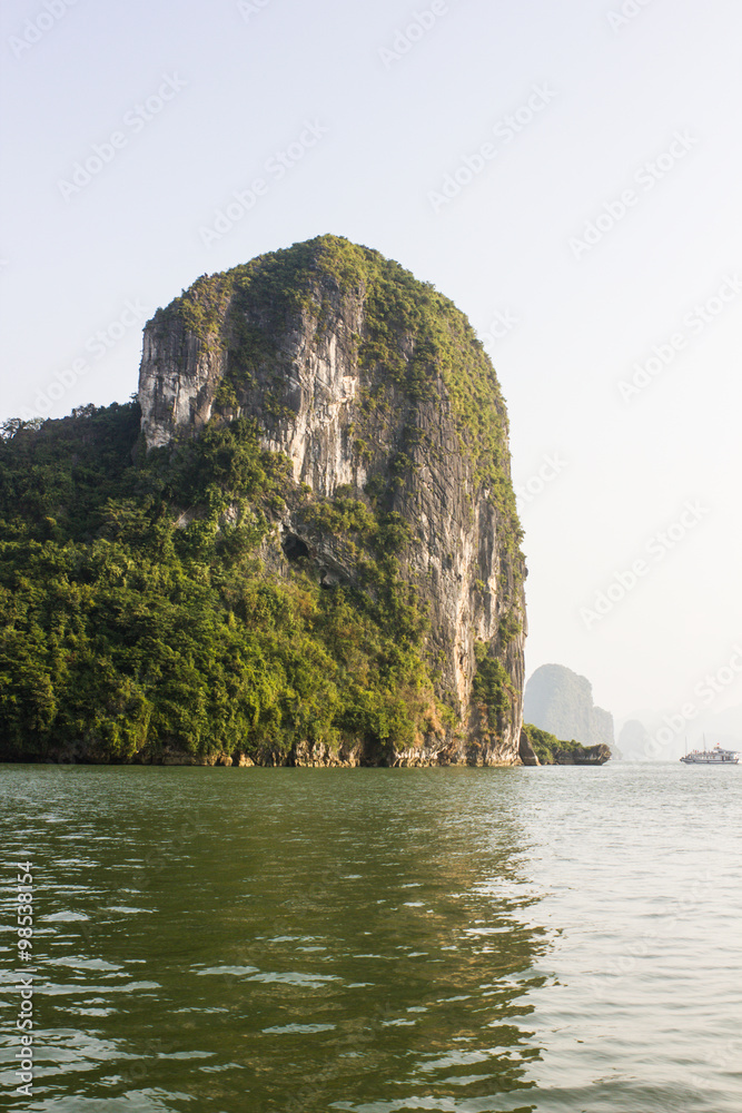 beautiful view in halong bay,vietnam. beautiful view in halong bay,vietnam.