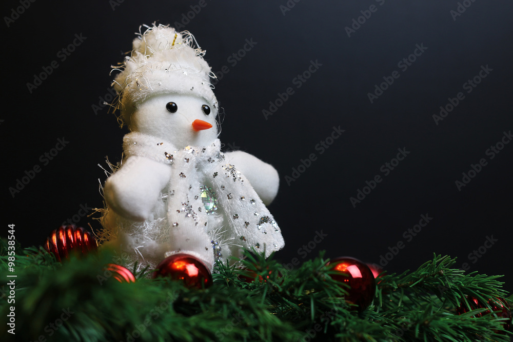 Fototapeta premium New Year decoration stuffed toys
