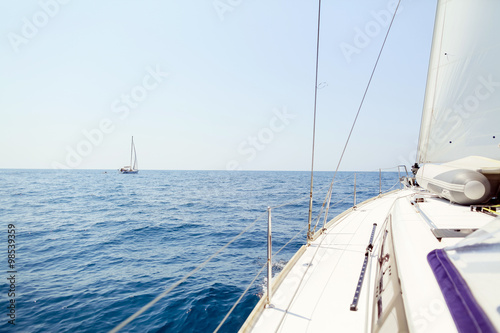 yacht open sea view © shevtsovy