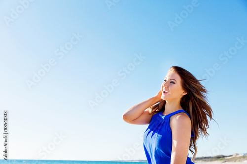 Young woman at the beach