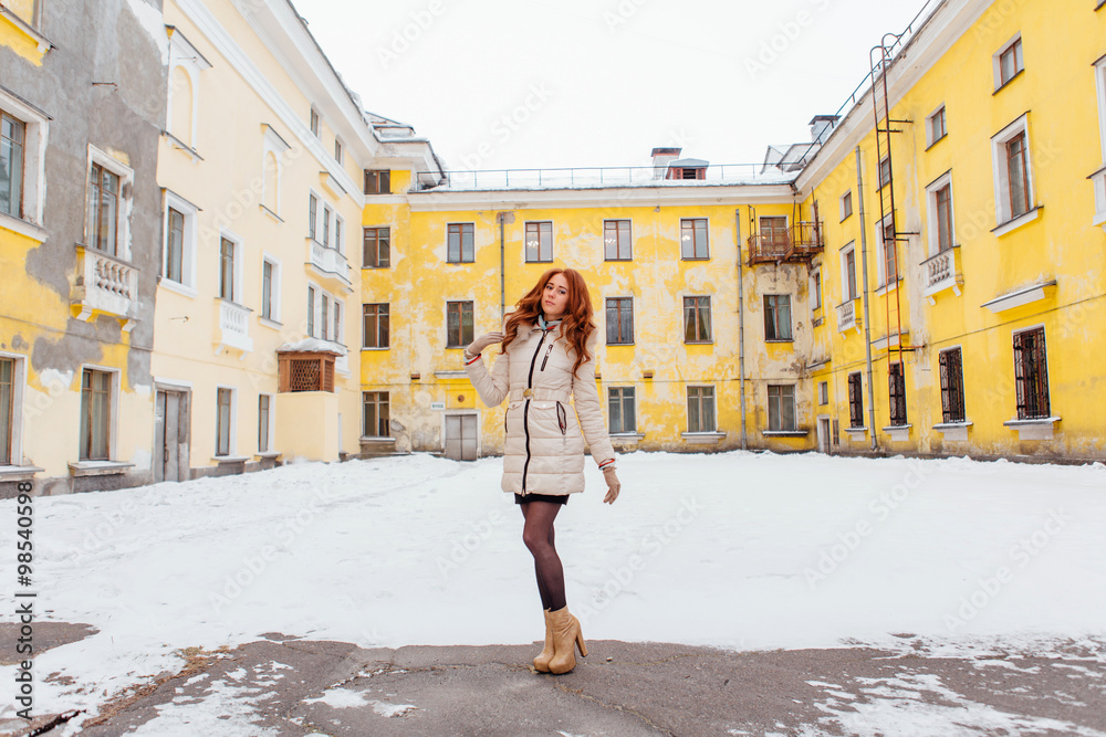 Beautiful red hair girl. Beautiful red hair girl.