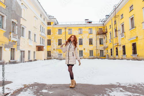 Beautiful red hair girl.