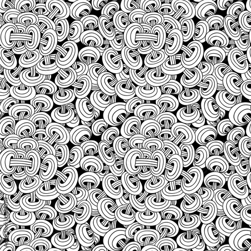 Seamless abstract pattern of interwoven chains