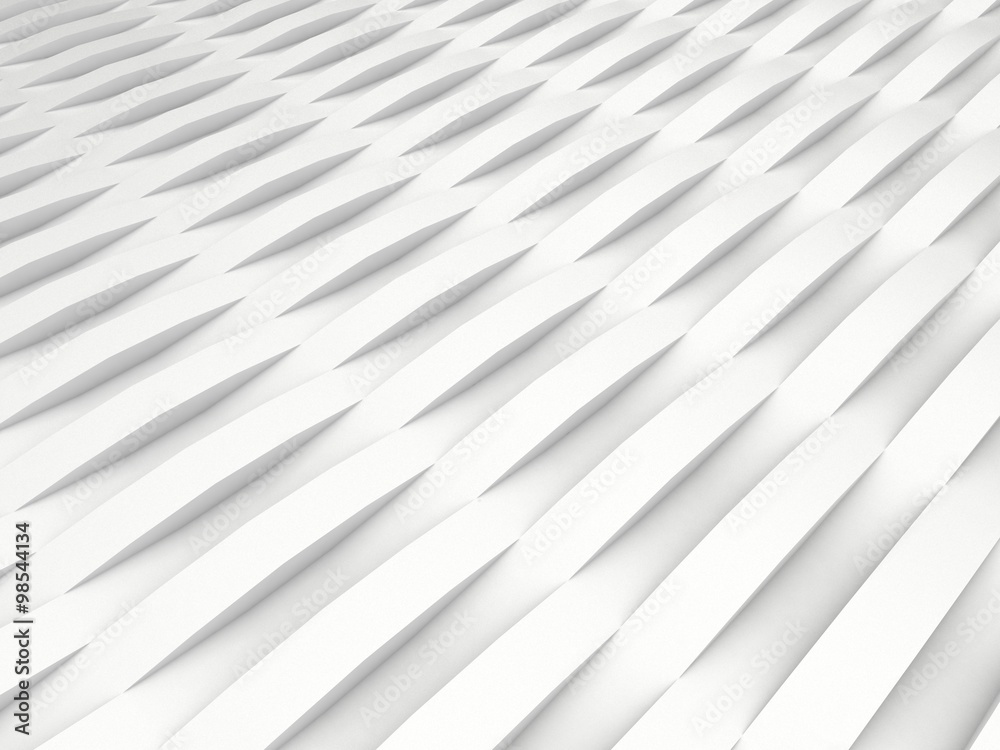 Obraz premium background of white 3d abstract waves