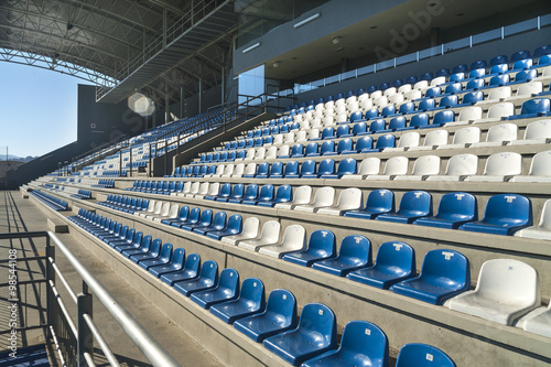 Empty bleachers - Stadium seats