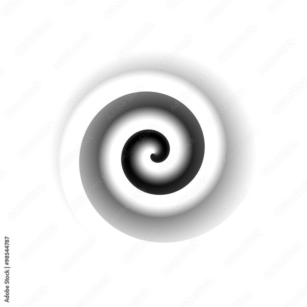 Abstract background of contrast black-and-white spiral swirl Abstract background of contrast black-and-white spiral swirl