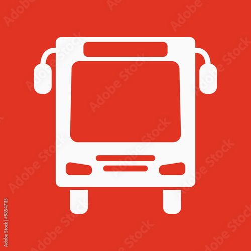 The bus icon. Travel symbol. Flat Free Download The bus icon. Travel symbol. Flat - GFXLoad