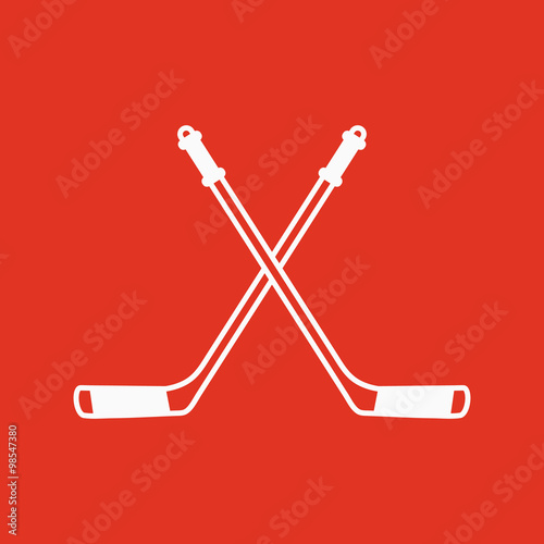 Canvas Print Hockey icon. Sport symbol. Flat