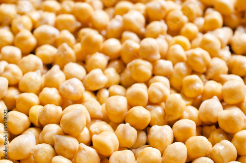 Background of raw chickpeas
