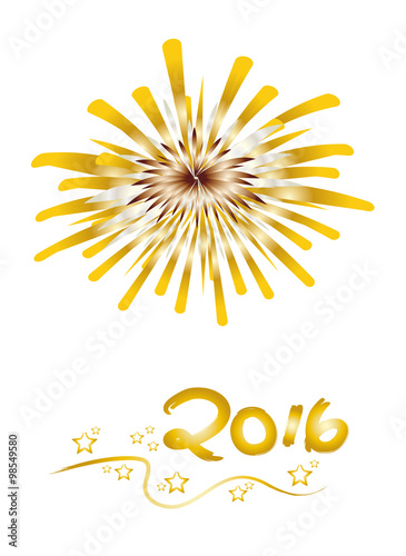 Silvester - Frohes Neues Jahr - Glückwunschkarte zum Jahreswechsel 2016 