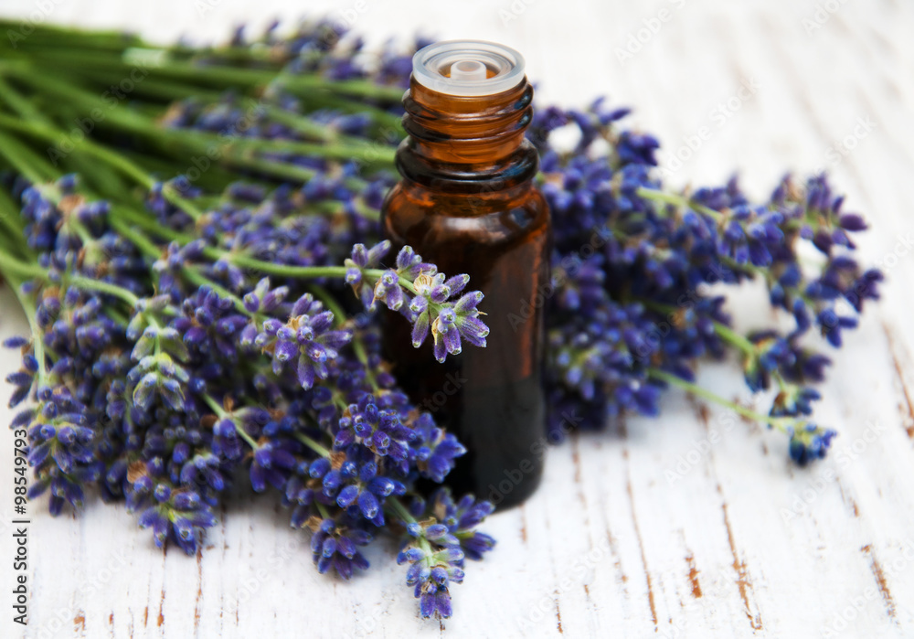 Lavender and massage oil Lavender and massage oil