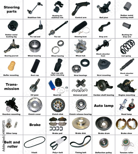 The most popular spare parts of the transmission and chassis.