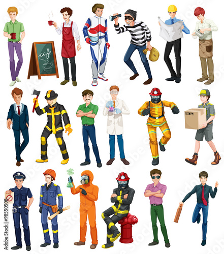 People doing different occupations