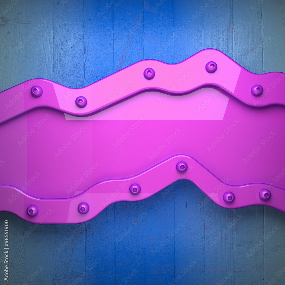 pink metal and blue wood background pink metal and blue wood background