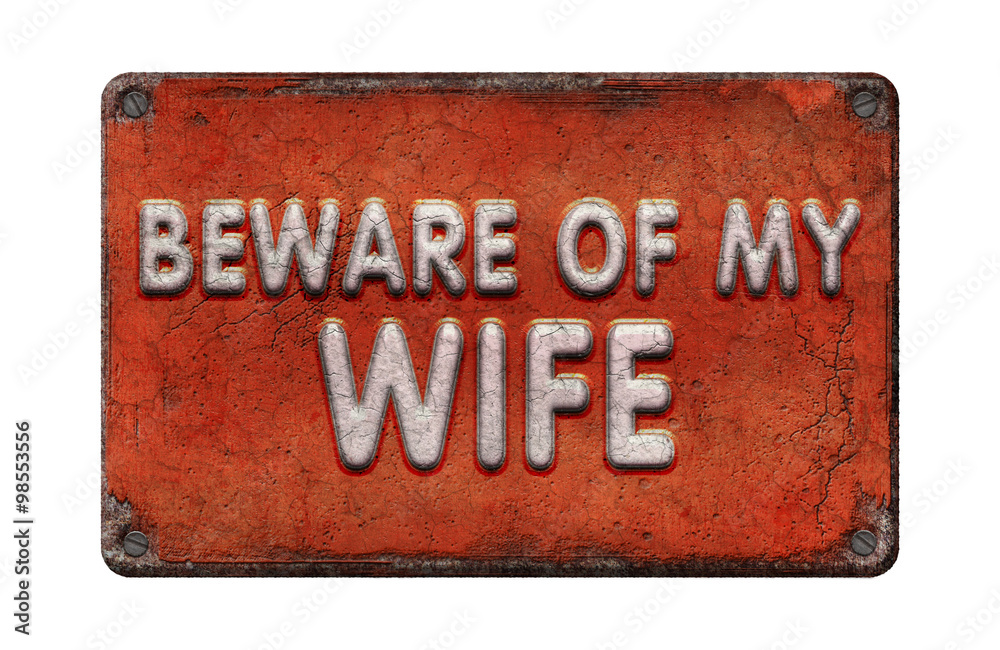 Aluminium Blechschild 'Beware Chicken Shit' - Vintage Dekoration 20,3x30,5 Cm