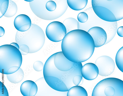 Seamless background of bubbles 