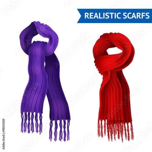 Knitted Scarf Image Set