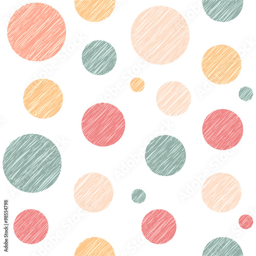 Seamless stylish hand drawn pattern. Vector illustration