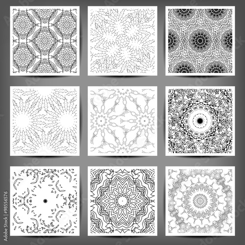 Set of Arabic seamless patterns, vector