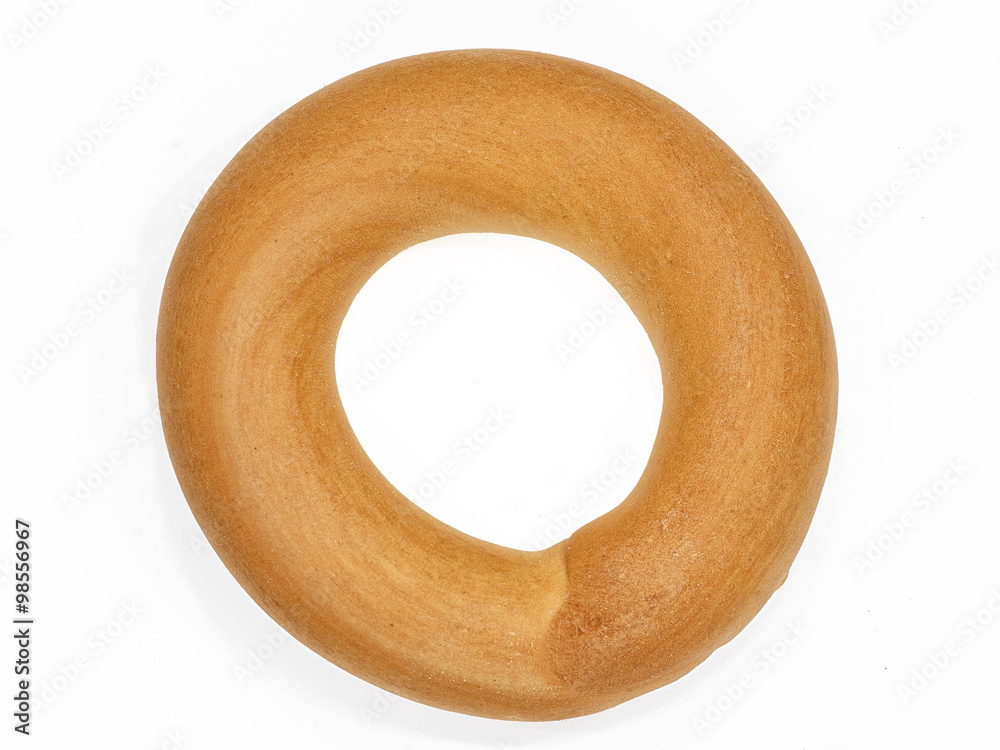 Fresh Bagel Isolated Fresh Bagel Isolated