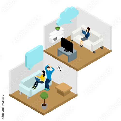 Friends Communication Illustration 