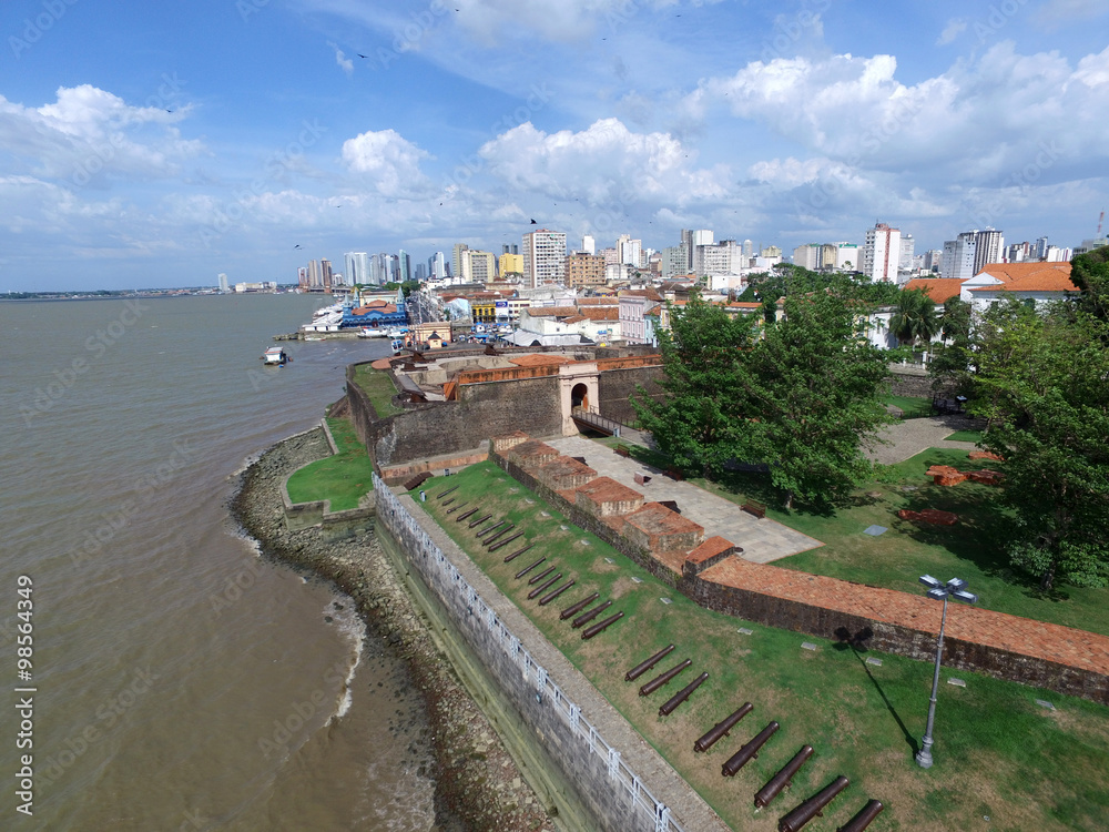BELEM DO PARA, BRAZIL - CIRCA NOVEMBER 2015: Aerial view of Belem do Para