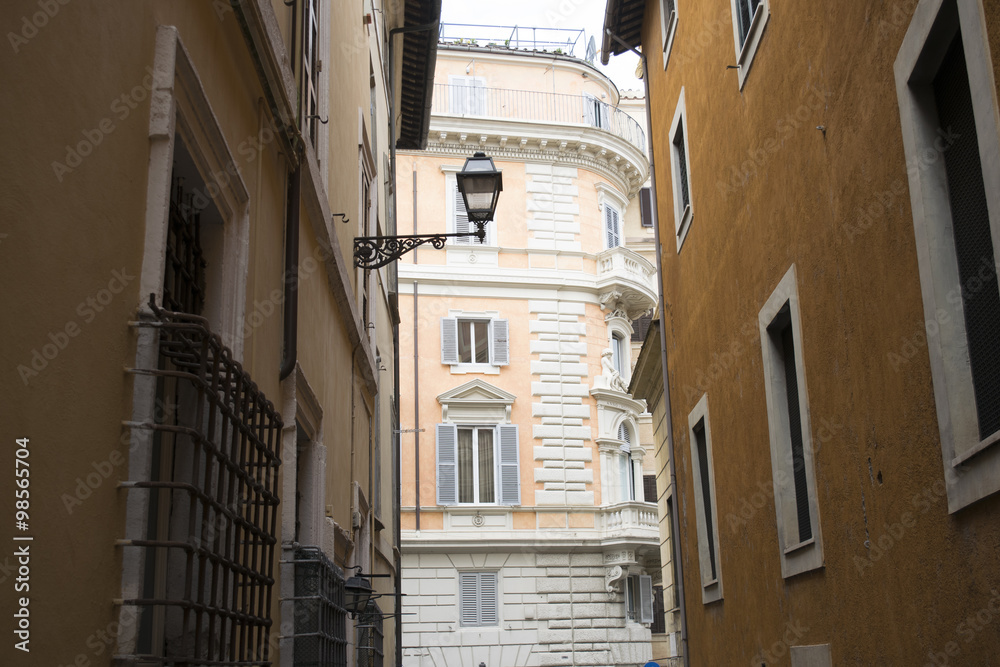 facade of buildings in Rome