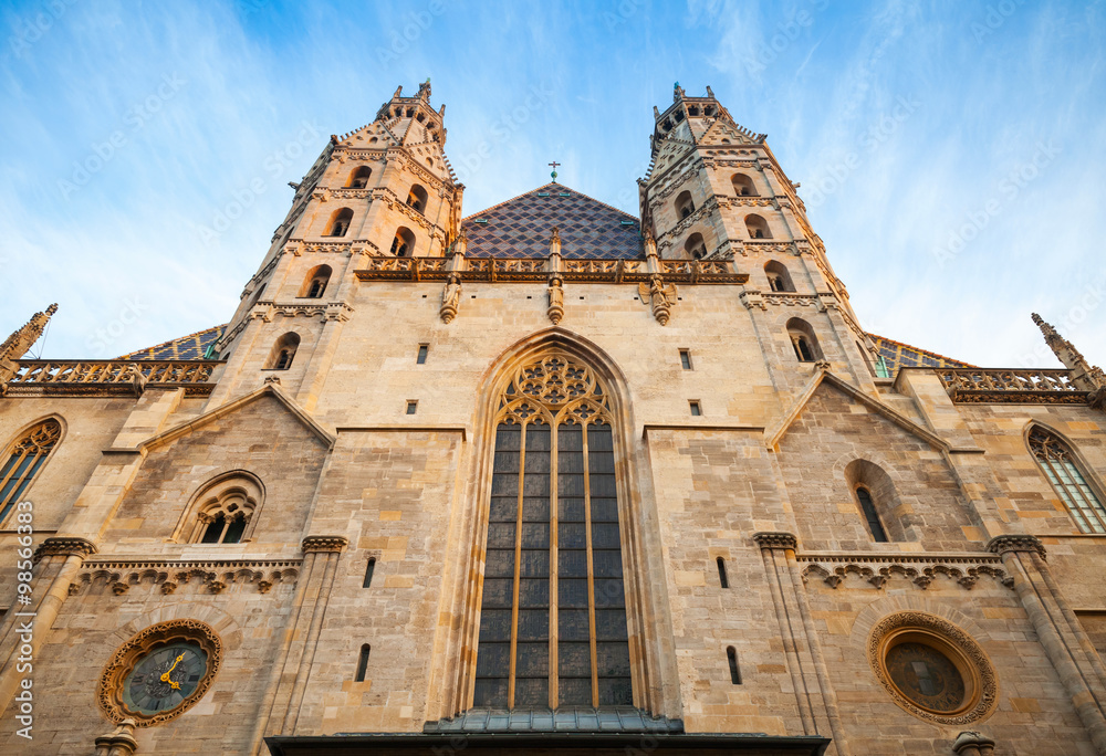 Facade of St Stephen Cathedral or Stephansdom