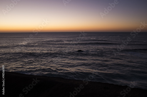 sea at the sunset photo