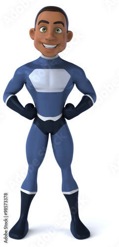 Obraz na płótnie Black superhero