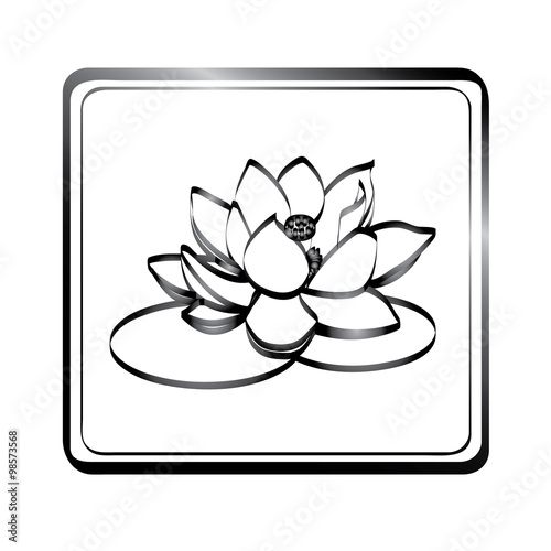 lotus icon in black shadow