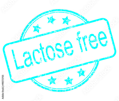 Lactose free rubber stamp