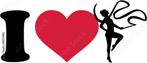 I love gymnastics with ribbon