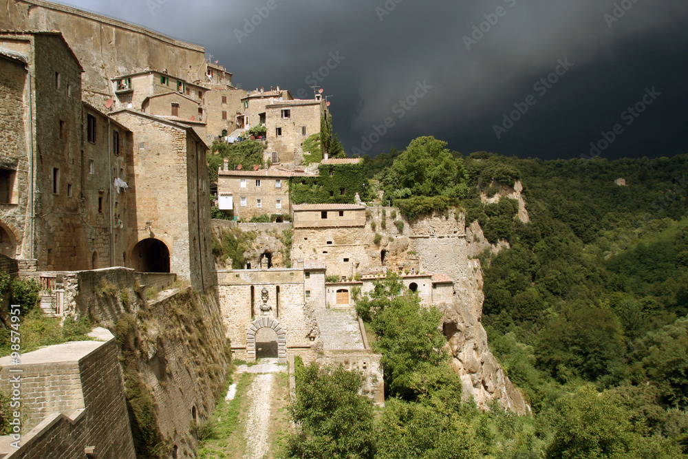 Toscana,il paese di Sorano,Grosseto.