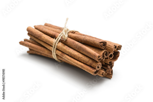 Tied cinnamon cassia sticks