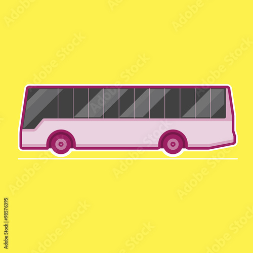 Travel Bus, transportation vehicles, Flat style vector illustration