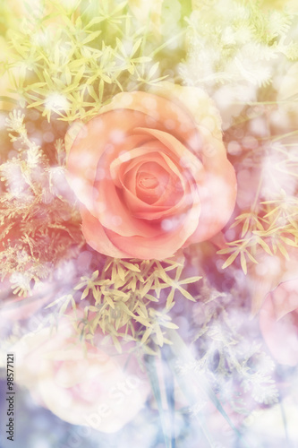 abstract Old plastic flowers vintage effect style pictures