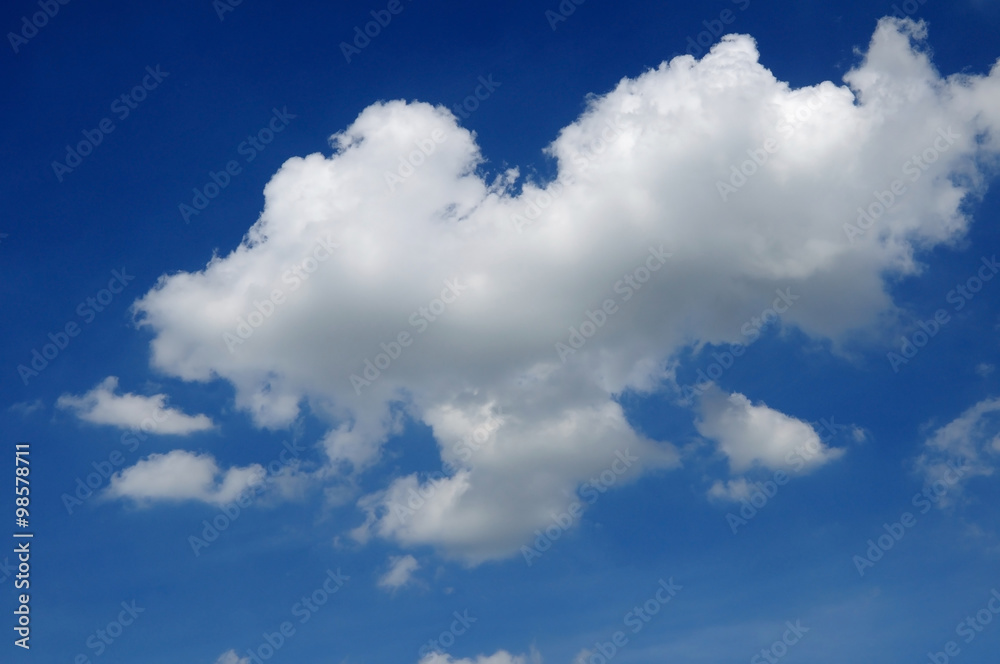 Fototapeta premium Blue sky with white clouds