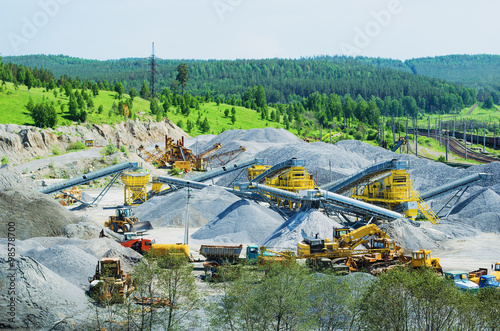 The mining and crushed stone production