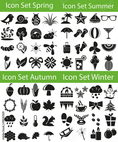 Icon Set Four Seasons